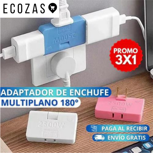 Enchufe Plegable™ | Triple Ranura Mega funcional | 3X1 Oferta