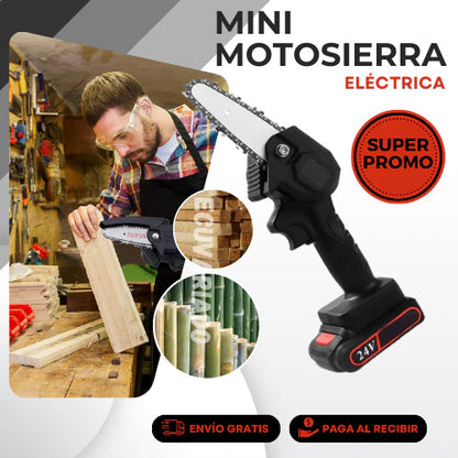 MINI MOTOSIERRA RECARGABLE 50% OFF